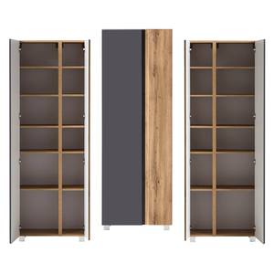 Badmöbel Set VASTO-GREY (6-tlg.) Braun - Holzwerkstoff - 105 x 200 x 47 cm