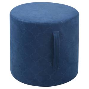 Sitzhocker ORLEANS Blau - Textil - 38 x 38 x 38 cm