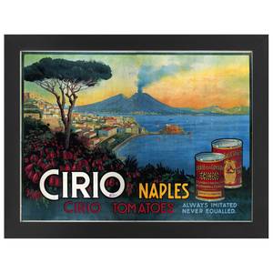 Bilderrahmen Poster Cirio Napoli Schwarz