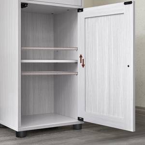 Badezimmerschrank Hochschrank Weiß - Holzwerkstoff - 30 x 165 x 40 cm