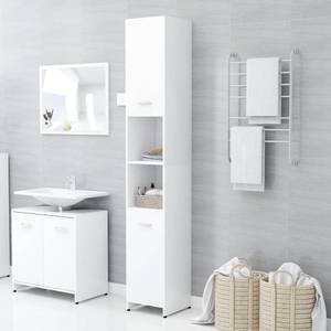 Armoire de salle de bain 3003591-1 Blanc - Bois manufacturé - 30 x 184 x 30 cm