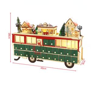 Adventskalender Yanagi Naturfaser - 9 x 28 x 43 cm