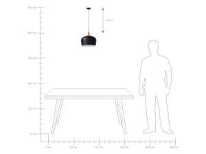 Lampe suspension ANGARA Noir - Marron - Métal - 30 x 173 x 30 cm