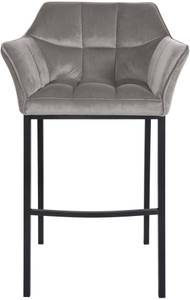 Tabouret de bar Damaso Lot de 2 Noir