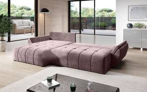 Ecksofa CALVANI Schlaffunktion L MH62 Violett