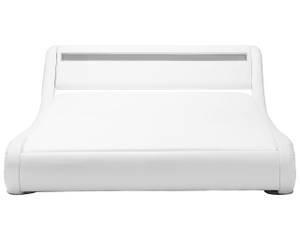 Lit double avec LED AVIGNON Blanc - 200 x 70 x 221 cm