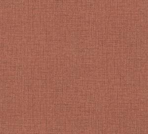 Strukturtapete Textiloptik Rot Rot - Kunststoff - Textil - 53 x 1 x 1 cm
