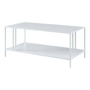 Table basse Kumlinge Blanc - 110 x 47 x 55 cm