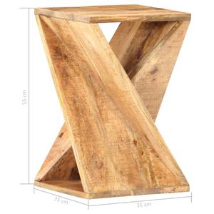 Table d'appoint 286183 Marron - Bois massif - 35 x 55 x 35 cm