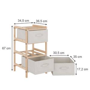 Kommode Bruno 49381 Beige - Holz