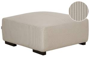 Pouf ottoman LUNGO Beige - Fibres naturelles - 80 x 35 x 80 cm