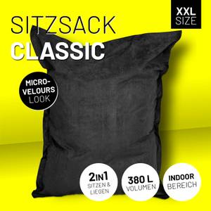 Sitzsack Luxury Schwarz