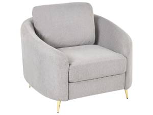 Fauteuil TROSA Doré - Gris - Gris lumineux