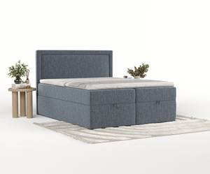 Premium Boxspringbett Pao Blau - Breite: 200 cm