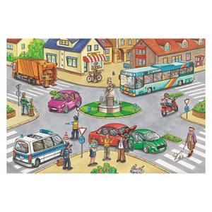 Puzzle Fahrzeuge 2x26  Metallbox Papier - 21 x 7 x 28 cm