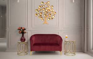 Paar Couchtische Gold - Metall - 42 x 53 x 42 cm