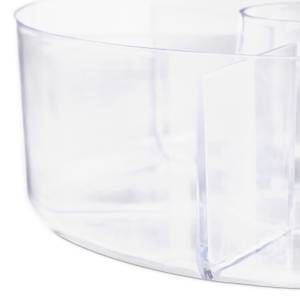 Lot de 4 boîtes à thé transparentes Matière plastique - 20 x 8 x 20 cm