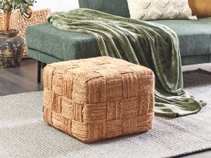 Pouf HOSRI Beige - Fibres naturelles - 50 x 35 x 50 cm