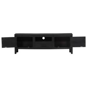 TV-Möbel 247985 Schwarz - Massivholz - Holzart/Dekor - 30 x 40 x 118 cm