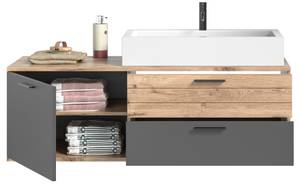 Waschtisch mit Waschbecken Nox Oak Grau Grau - Holzwerkstoff - 140 x 62 x 46 cm