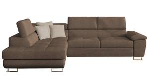 Ecksofa Cotere Braun - Ecke davorstehend links