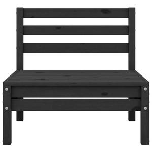 Garten-Lounge-Set (4-teilig) Schwarz - Massivholz - Holzart/Dekor - 64 x 63 x 64 cm