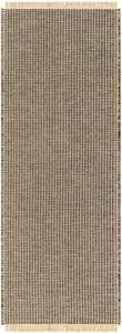 Tapis LEVIN Noir - Marron - 80 x 220 cm