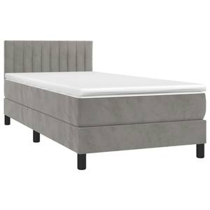 Boxspringbett 3017268-13 Hellgrau - 90 x 193 cm