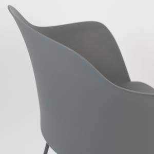 Fauteuil de table Tango Matière plastique / Acier - Gris