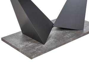 Table de salle à manger ALCANTRA Noir - Gris - Bois manufacturé - 90 x 73 x 160 cm