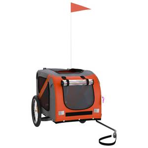 Remorque vélo pour chien 3028771-2 Orange - 134 x 74 x 69 cm