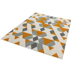 Tapis de salon WESSON PYRAMID Orange - 120 x 170 cm