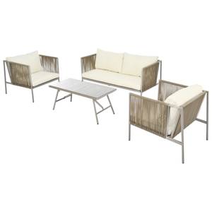 Lounge-Set M1817 Beige - Holzwerkstoff - 67 x 70 x 128 cm