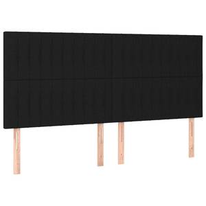 Bettgestell-K-7404 Schwarz - Holzwerkstoff - 160 x 118 x 203 cm