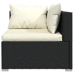 Garten-Lounge-Set (4-teilig) 3013629-8 Schwarz - Creme - Weiß - 70 x 70 cm