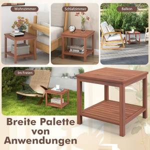 Gartentisch TI93736DE Braun - Holzwerkstoff - 45 x 45 x 45 cm