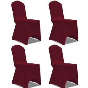 Housse de chaise(lot de 4) 299451-1 Bordeaux