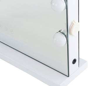 Miroir Led de Maquillage Murrieta Blanc - Matière plastique - 43 x 61 x 12 cm