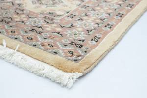 Pakistan Teppich - 122 x 76 cm - beige Beige - Kunststoff - 76 x 1 x 122 cm