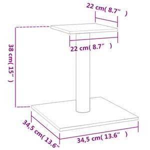 Kratzsäule 3016229 Dunkelgrau