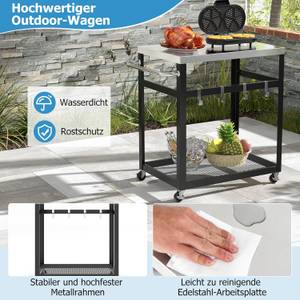 Grillwagen FM32270PW Schwarz - Metall - 51 x 85 x 84 cm