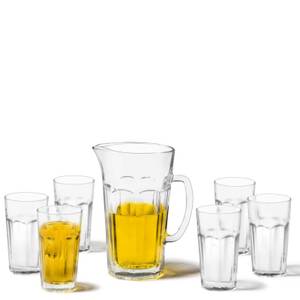 Set de 6 verres et pichet assortis Verre - 1 x 1 x 1 cm