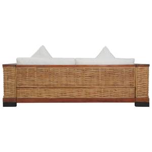 Sofa(2er Set) 298258-1 Braun - Rattan - Massivholz - Holzart/Dekor - 191 x 66 x 78 cm