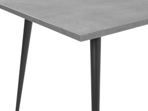 Table de salle à manger SANTIAGO Noir - Gris - Bois manufacturé - 80 x 76 x 160 cm