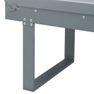 Einbaumülleimer Grau Deluxe 4x8L Grau - Metall - Kunststoff - 34 x 35 x 52 cm