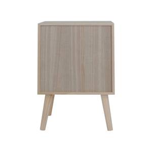 Table de nuit Jujube Marron - Bois massif - 30 x 57 x 38 cm