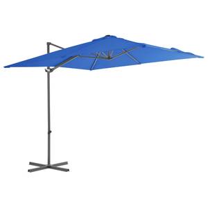 Parasol en porte-à-faux Bleu - 250 x 247 x 250 cm