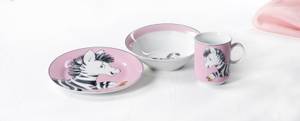 Kindergeschirr Happy Zoo 3er Set Pink