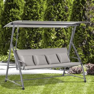 Hollywoodschaukel 3-Sitzer 84A-062V01 Grau - Metall - 120 x 165 x 215 cm