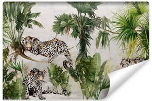 Papier Peint JAGUAR Animaux Plantes 368 x 254 x 254 cm